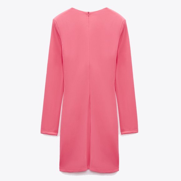Zara Stretchy Front Knotted Dress - Picture 2 of 6
